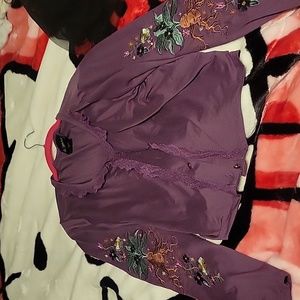 Harry potter embroidered Mandrake cardigan